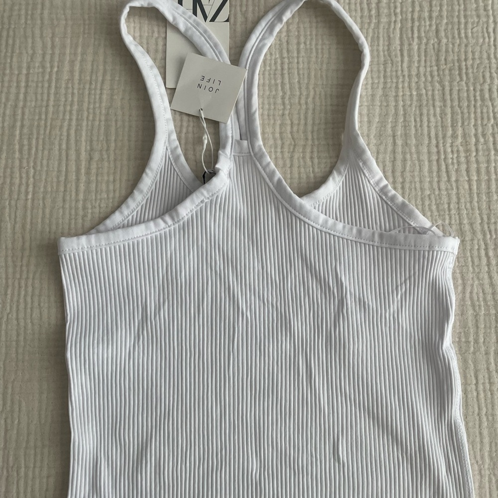 Zara NWT white tank top